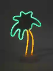 Ночник "Пальма" LED (зеленый,желтый) USB белый 8х19х28,5 см