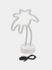 Ночник "Пальма" LED (зеленый,желтый) USB белый 8х19х28,5 см