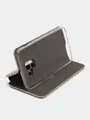 Золотой чехол-книжка на Samsung Galaxy A8 2018, Самсунг Галакси А8 2018