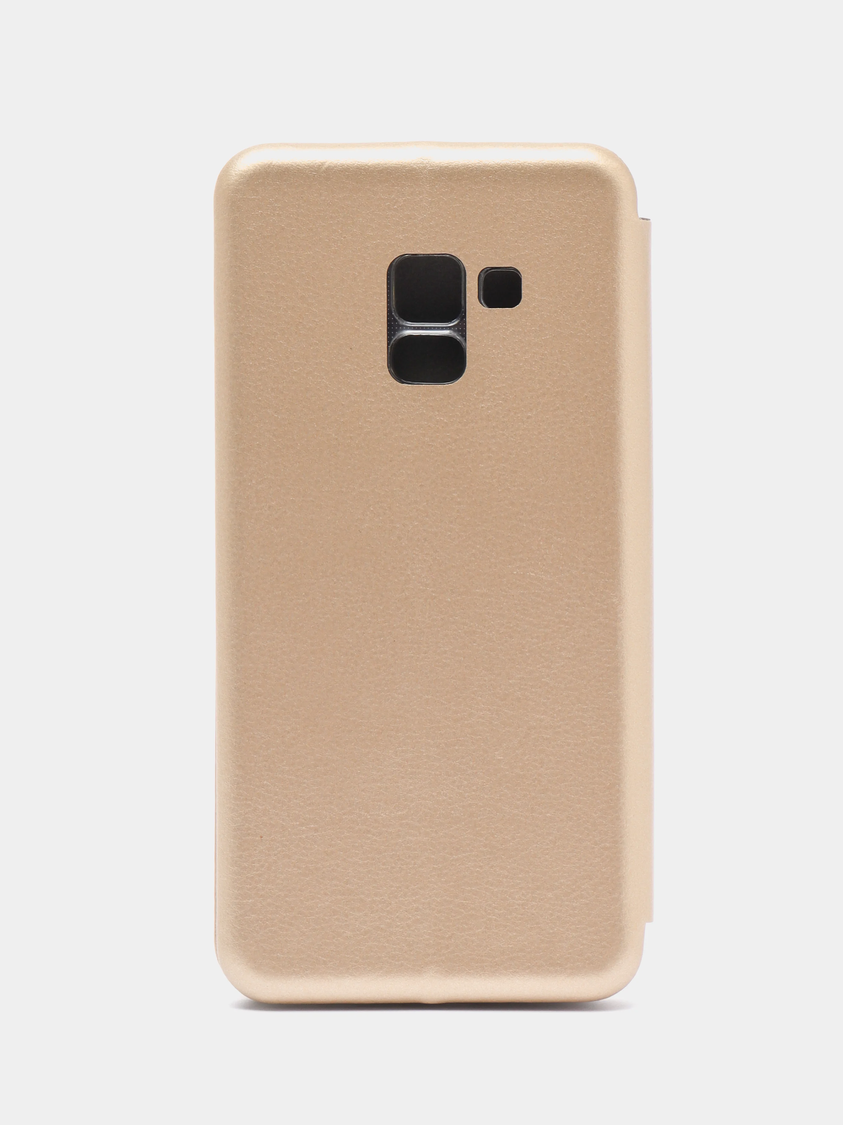 Золотой чехол-книжка на Samsung Galaxy A8 2018, Самсунг Галакси А8 2018