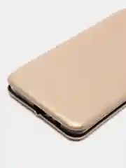 Золотой чехол-книжка на Samsung Galaxy A8 2018, Самсунг Галакси А8 2018