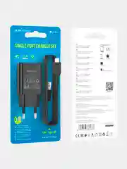 Черный зарядное устройство Borofone BA68A, 1 x USB