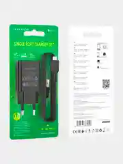 Черный зарядное устройство Borofone BA68A, 1 x USB