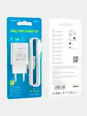 Белый зарядное устройство Borofone BA68A, 1 x USB