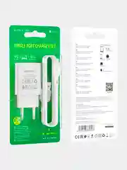 Белый зарядное устройство Borofone BA68A, 1 x USB