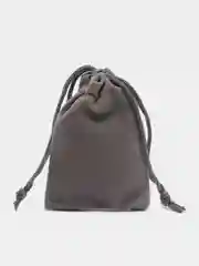 Серый мешочек джутовый, подарочный