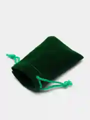 Тёмно-зелёный мешочек джутовый, подарочный