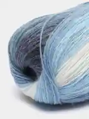 Небесно-голубой пряжа Ангора Голд Батик Angora Gold Batik Alize 20% Шерсть 80% Акрил 100г 550м