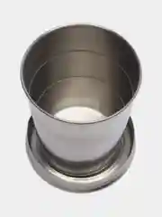 Хром стаканчик складной металлический (75/150мл)