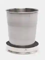 Хром стаканчик складной металлический (75/150мл)
