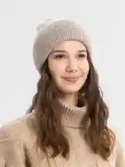 Угольный шапка женская утеплённая, осенняя демисезонная зима