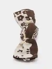 Коричневый игрушка для кошек "Конфета-колокольчик" с кошачьей мятой