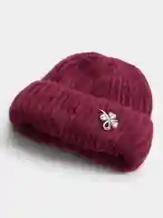 Бордовый шапка женская "Ива"