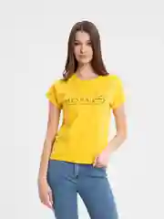 Светло-оранжевый женская футболка