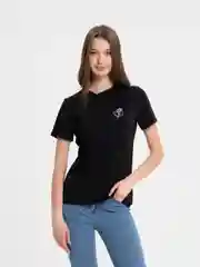 Черный футболка женская, спортивная, базовая