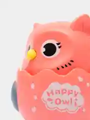 Розовый развивающая игрушка заводная Сова, игрушка каталка детская, инерционная
