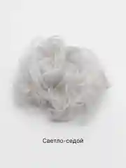 Серый меланж резинка-пучок для волос, накладные волосы, шиньон