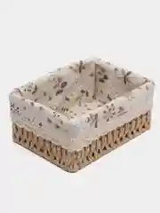 Бежевый декоративная корзина, плетёная, из лозы