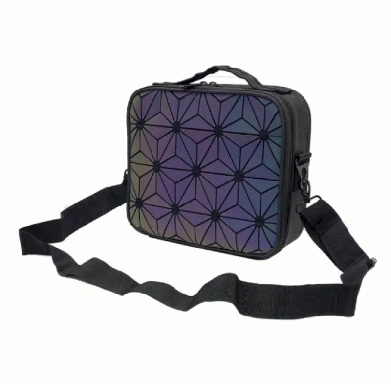 Компактный кейс для косметики Calmi 3D Stone Flowers (26х9х23 см)