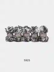 Серый пряжа Alize Puffy Fine color 5 штук  петельки маленькие