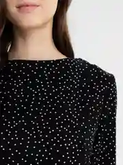 Черный платья в горошек Tiffan