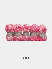 Тёмно-розовый пряжа Alize Puffy Fine color 5 штук  петельки маленькие