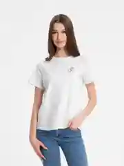 Белый футболка женская, спортивная, базовая
