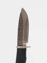 Нож с лазерной  гравировкой из нержавеющей стали, подарок другу, мужчине, охота, рыбалка