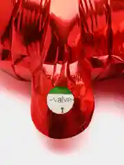 Красный воздушный шар "Мишка с сердцем", на подставке, 109 см