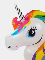 Конфетный воздушный шар-фигура на подставке «Радужный единорог», розовый, 140 см