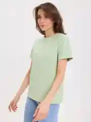 Мятный футболка женская BEJAMPER, однотонная, хлопок