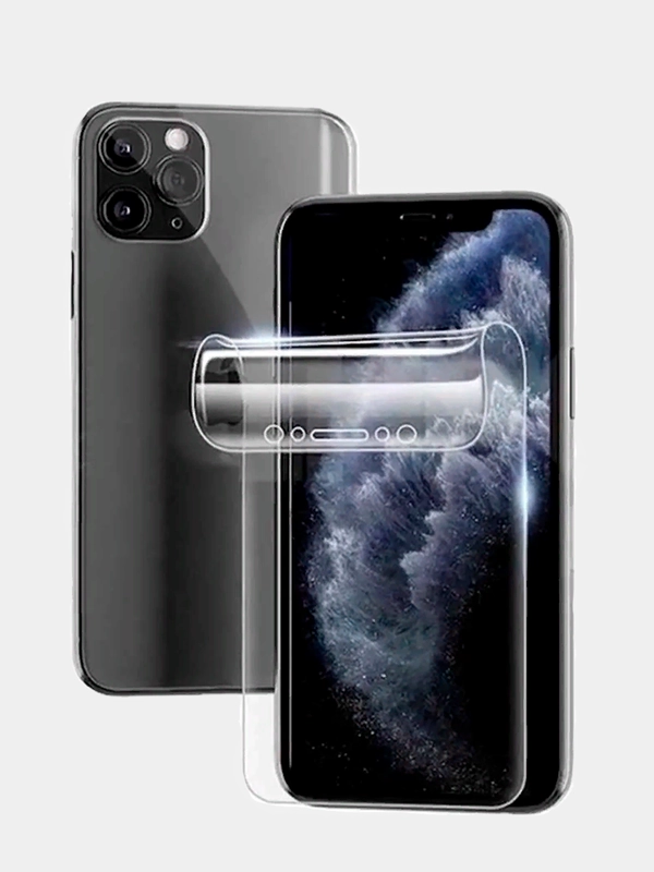 Не видимая гидрогелевая защитная плёнка для iPhone XR/11,X,XS/11Рro,12/12pro,6Р/7Р/8р,13