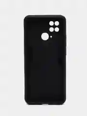 Угольный чехол Xiaomi Redmi 10C / Poco C40, Редми 10C / Поко C40 с металлической подставкой кольцом