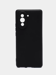 Чехол для Huawei Nova 10 (Хуавей Нова 10), черный, силиконовый
