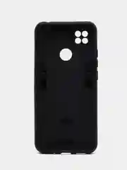 Угольный чехол для Xiaomi Redmi 9C, Redmi 10A, противоударный с металлической подставкой-кольцом