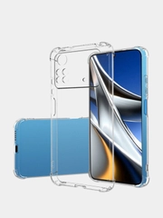 Чехол Xiaomi Poco X4 Pro Поко Х4 Про прозрачный силиконовый противоударный защитой камеры
