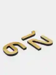 Золотой 3d Часы настенные объемные, диаметр от 40 до 120 см, бесшумные "Oracle" 3Д