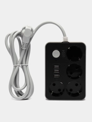Сетевой фильтр с USB разъемами с быстрой зарядкой / Удлинитель с USB портами