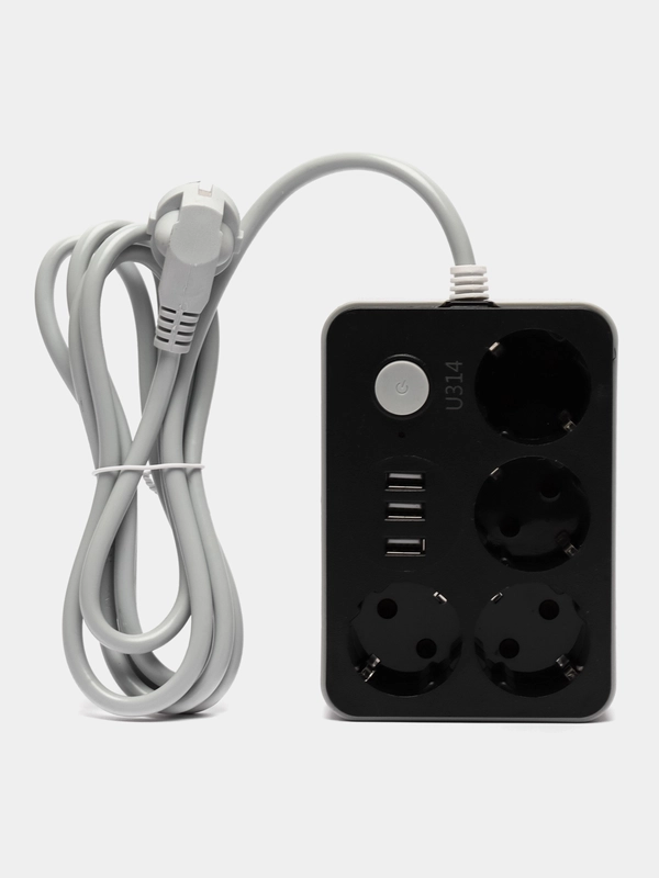 Сетевой фильтр с USB разъемами с быстрой зарядкой / Удлинитель с USB портами