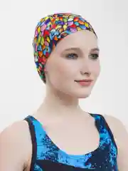 Лайм шапочка для плавания, тканевая, для бассейна, унисекс, нейлоновая шапка