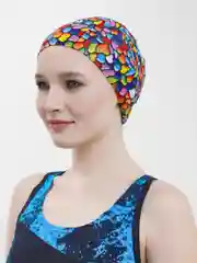 Лайм шапочка для плавания, тканевая, для бассейна, унисекс, нейлоновая шапка