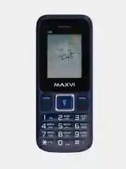 Синий мобильный телефон Maxvi C3i, аккумулятор 800 мАч