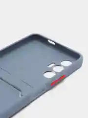 Синий меланж чехол для Tecno Spark 9 Pro, Camon 19/19 Pro, Tecno Pova 3, с отделением для карты