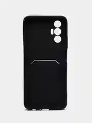 Черный чехол для Tecno Spark 9 Pro, Camon 19/19 Pro, Tecno Pova 3, с отделением для карты