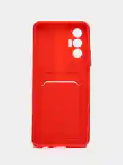 Красный чехол для Tecno Spark 9 Pro, Camon 19/19 Pro, Tecno Pova 3, с отделением для карты