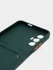 Тёмно-зелёный чехол для Tecno Spark 9 Pro, Camon 19/19 Pro, Tecno Pova 3, с отделением для карты