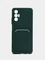 Тёмно-зелёный чехол для Tecno Spark 9 Pro, Camon 19/19 Pro, Tecno Pova 3, с отделением для карты