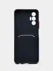 Темно-синий чехол для Tecno Spark 9 Pro, Camon 19/19 Pro, Tecno Pova 3, с отделением для карты