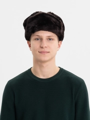 Шапка-ушанка, натуральный мех
