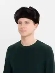 Шапка-ушанка, натуральный мех
